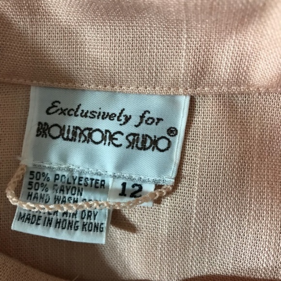 Brownstone Studio Vintage Peach Cut-out Midi Dress - Picture 8 of 8